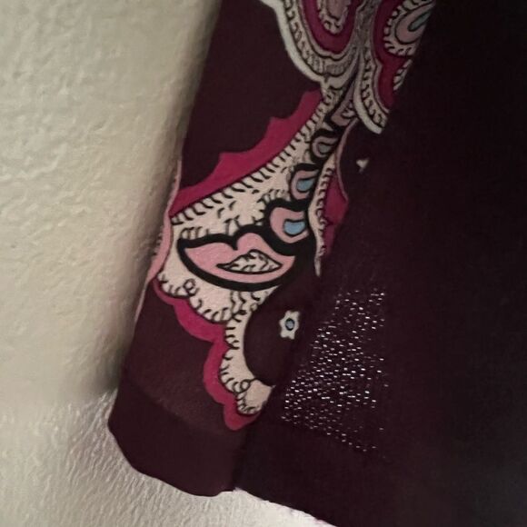 NWT🏷 Chico's purple paisley tank, size 1 (Medium) - Picture 7 of 9